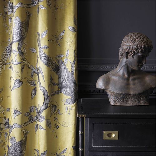Curtain fabric - DARNLEY TOILE  - Zoffany - for roller blinds / nature pattern / animal motif