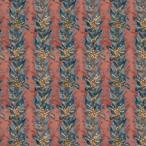 Upholstery fabric - LILY STRIPE - Zoffany - floral / polyester / for outdoor use