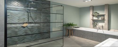 Stainless steel linear shower drain - ACO - durable / low-maintenance / easy cleaning
