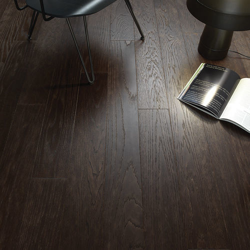 Engineered parquet floor - Native Dark  - BERTI PAVIMENTI LEGNO - oak / brushed / varnished