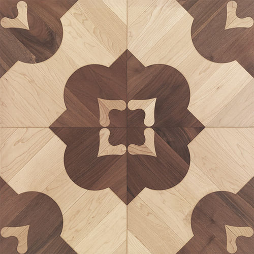 Engineered parquet floor - Michelangelo - BERTI PAVIMENTI LEGNO - maple / American walnut / glued