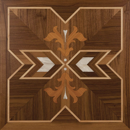 Engineered parquet floor - Este - BERTI PAVIMENTI LEGNO - American walnut / maple / doussie