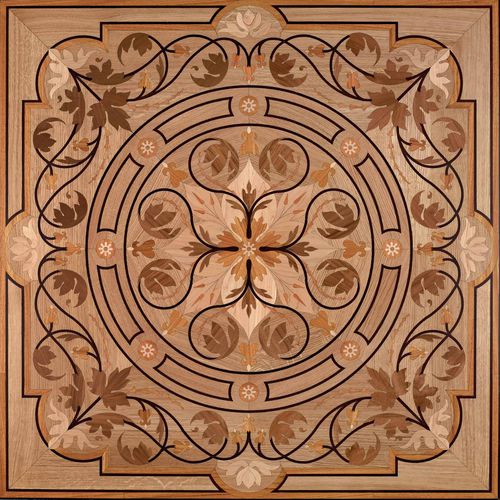 solid wood floor medallion - BERTI PAVIMENTI LEGNO