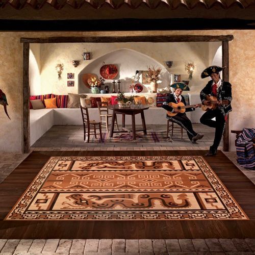 Solid wood floor medallion - Mexico - BERTI PAVIMENTI LEGNO