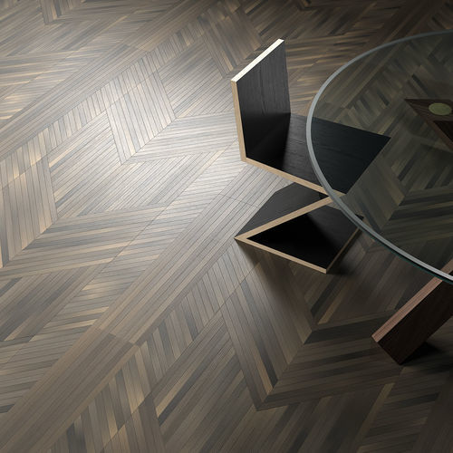Suitable for walls flooring - NEWCHEVRON EBONY - BERTI PAVIMENTI LEGNO - oak / indoor / commercial
