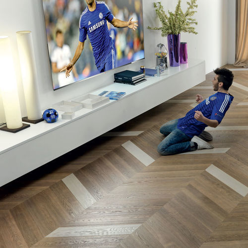 Engineered parquet floor - STUDIO - BERTI PAVIMENTI LEGNO - solid / oak / herringbone