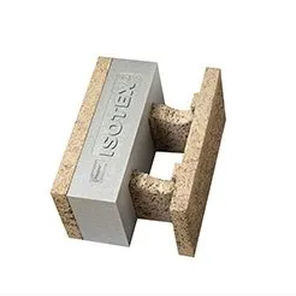 Wood fiber concrete formwork block - HDIII 44/14 - ISOTEX SRL - Neopor® / for interior and exterior load-bearing walls / insulating