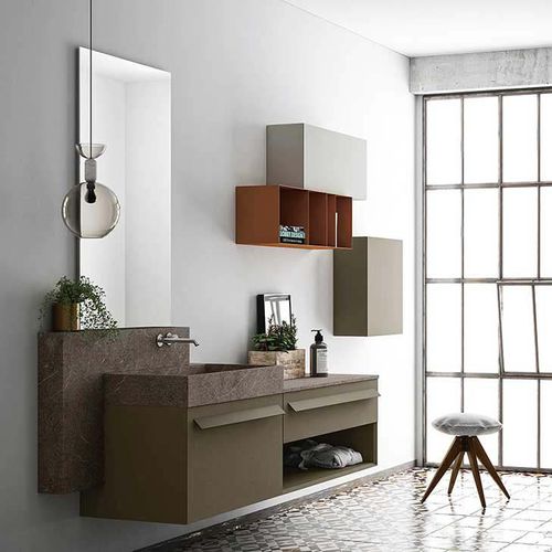Countertop washbasin - 360GRADI/LOFT - ALTAMAREA - stone / rectangular / contemporary