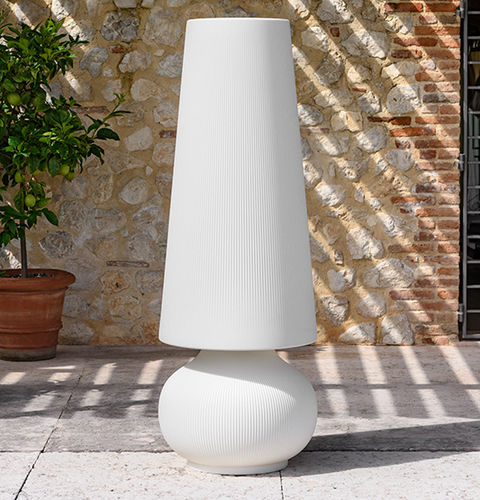 Floor lamp - fade - PLUSt COLLECTION - polyethylene / contemporary / wireless
