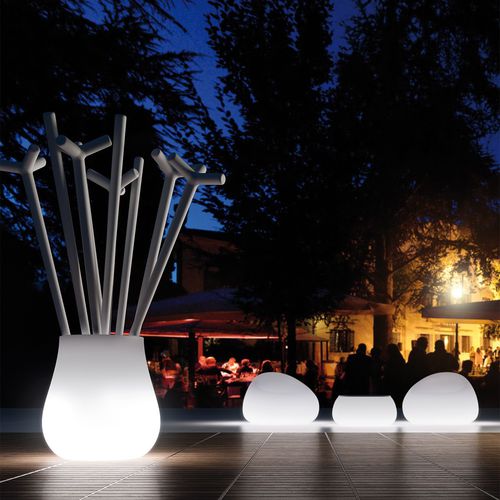 Polyethylene plant pot - DROP - PLUSt COLLECTION - conical / illuminated / by Emmanuel Babled