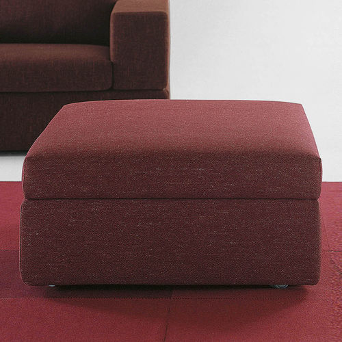 Contemporary ottoman - Pat - Milano Bedding - fabric / square / with removable cover