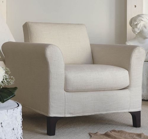 Traditional armchair - Greta - Milano Bedding - fabric / plywood / fir