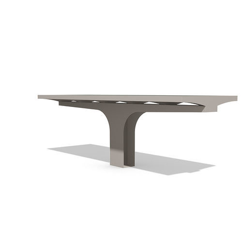 Contemporary picnic table - COMFONY S20 - BENKERT BÄNKE - stainless steel / aluminum / PET