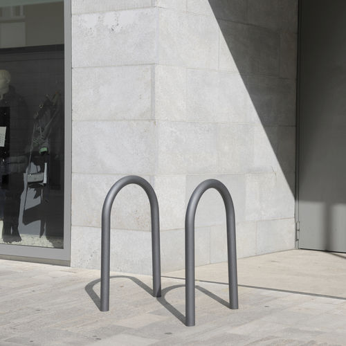 Floor-mounted bike rack - C100 - BENKERT BÄNKE - for public space / stainless steel / commercial