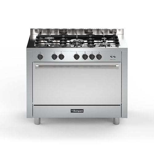 Gas range cooker - BO693SM/N - Bompani - electric / dual-fuel / stainless steel