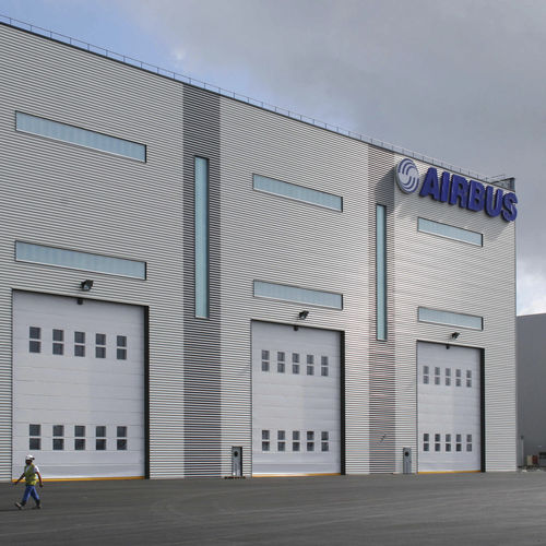 Industrial folding door - NK2 DOUBLE - Champion Door - fabric / wind-proof