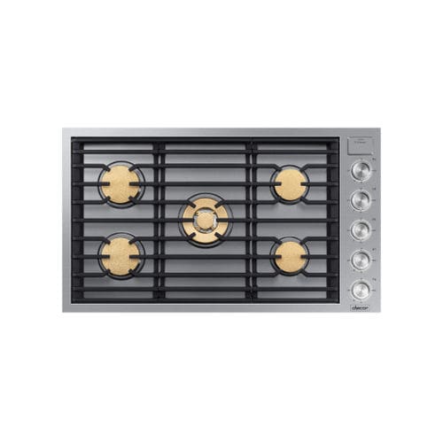 Gas cooktop - DTG36M955FS/DA - dacor - 5 burner / built-in / with knobs