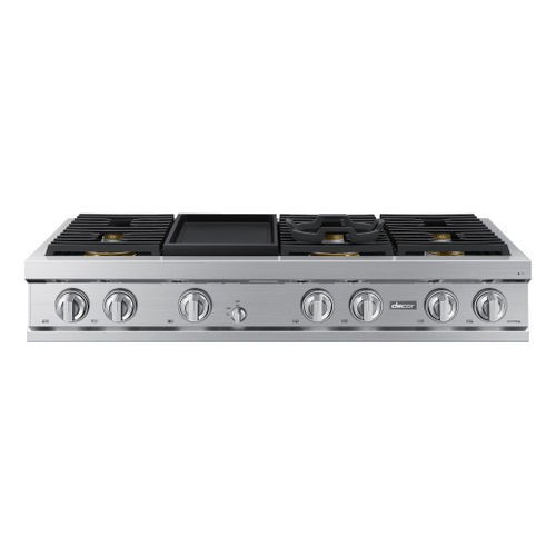 Gas cooktop - DTT48T963GS/DA - dacor - 6 burner / countertop / with knobs