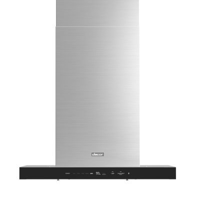 Wall-mounted range hood - DHD48U990CS/DA - dacor - ducted / with built-in lighting / gray