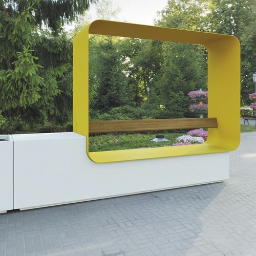 contemporary public bench - METALCO