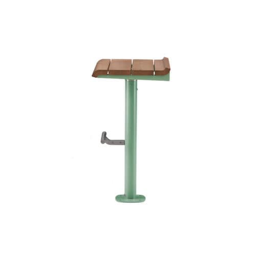 Contemporary bar stool - BREAK TIME W - METALCO - wooden / stainless steel base / powder-coated steel base