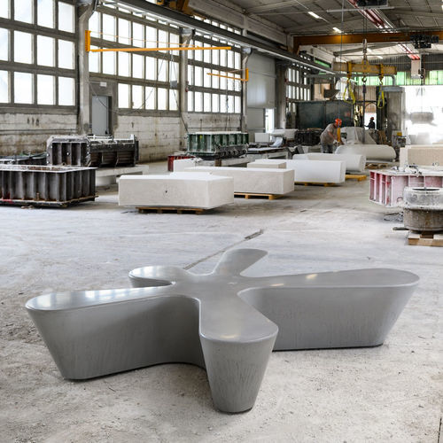 Original design public bench - SPLASH - METALCO - high-performance concrete / without backrest / without armrests