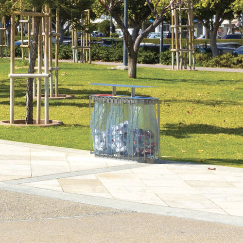 Public trash can - LILAC - METALCO - recycling / painted steel / outdoor