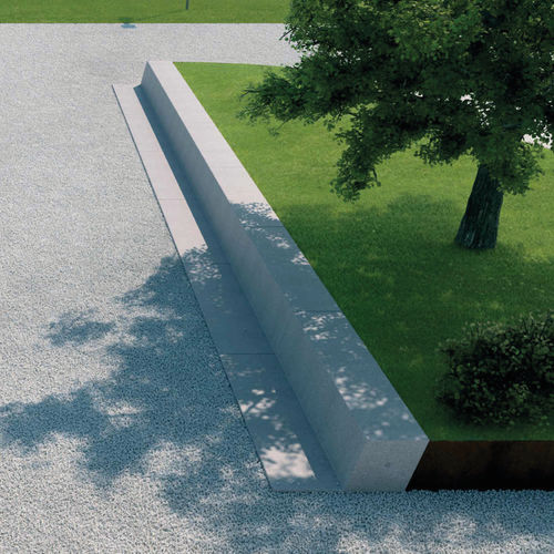 Contemporary bench - REALGAR - METALCO - engineered stone / without backrest / without armrests