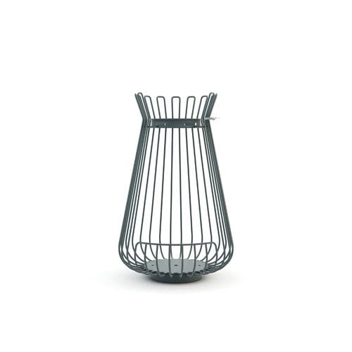 Public trash bag holder - OLPE - METALCO - floor-mounted / powder-coated steel / outdoor