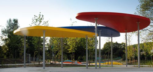 Public space multi-function shelter - FOGLIA - METALCO - for urban areas / for public building