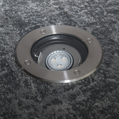 Recessed floor light fixture - GEMINI - LumTeam - LED / round / square