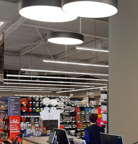 Hanging light fixture - HELIOS 600 - SFEL - LED / circular / IP20