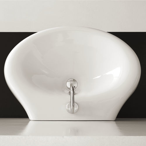 Wall-hung washbasin - TOLAV70 - GSG Ceramic Design - ceramic / high-gloss / matte finish