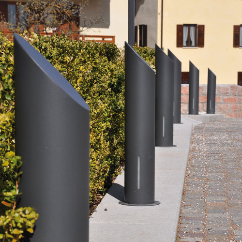 Urban bollard light - U.LIGHT.1 - LAB23 - contemporary / galvanised steel / LED