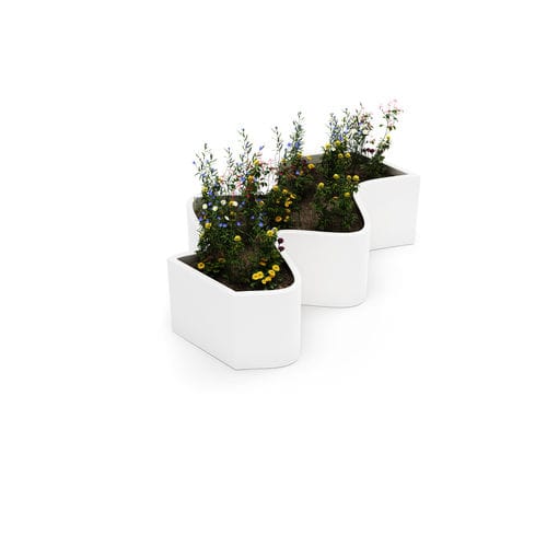 Composite planter - CURLY - LAB23 - contemporary / for public space / outdoor