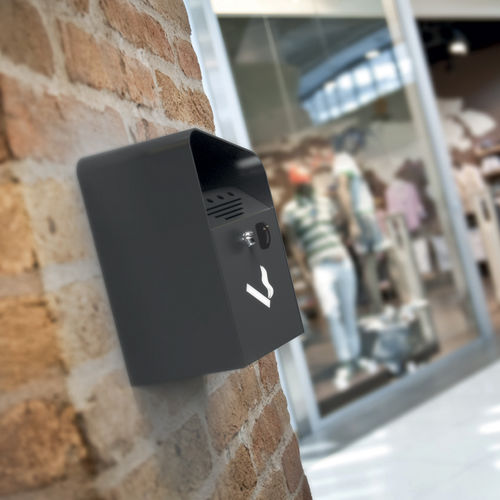 Wall-mounted ashtray - SPEED WALL - LAB23 - galvanised steel / for outdoor use / for public space