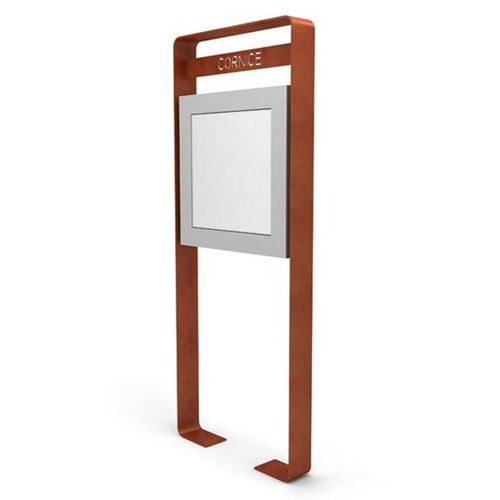 Display totem - CORNICE - LAB23 - for public space