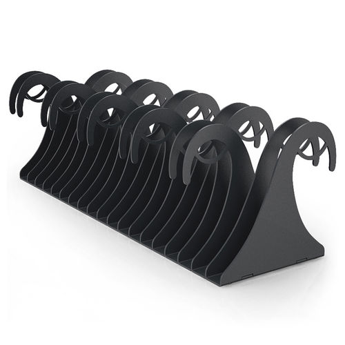 Floor-mounted bike rack - WAVE - LAB23 - original design / for public space / steel