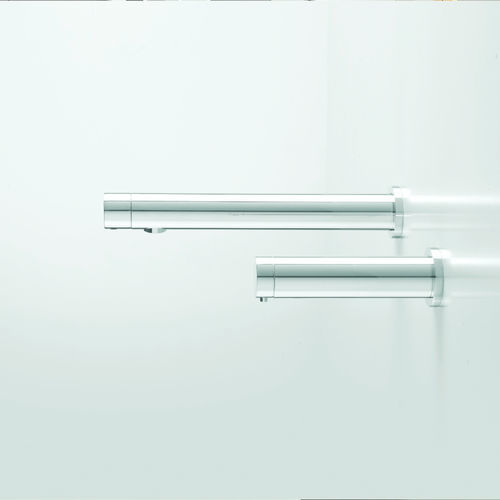 Mixer tap with soap dispenser - D28 DUAL POWER DUO - Stern Engineering Ltd. - for washbasin / wall-mounted / electronic