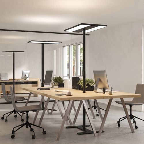 Pole-mounted light fixture - ADAPT-F 2 DESK FRONT  - GLAMOX - LED / rectangular / commercial