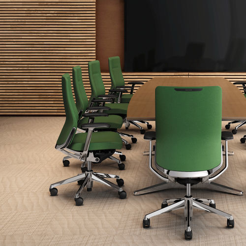 Contemporary office chair - CHORAL - Okamura - indoor / fabric / leather