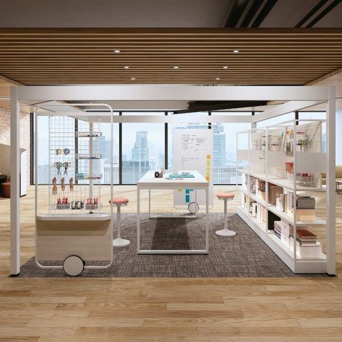 Privacy office space - LIVES POST + BEAM - Okamura