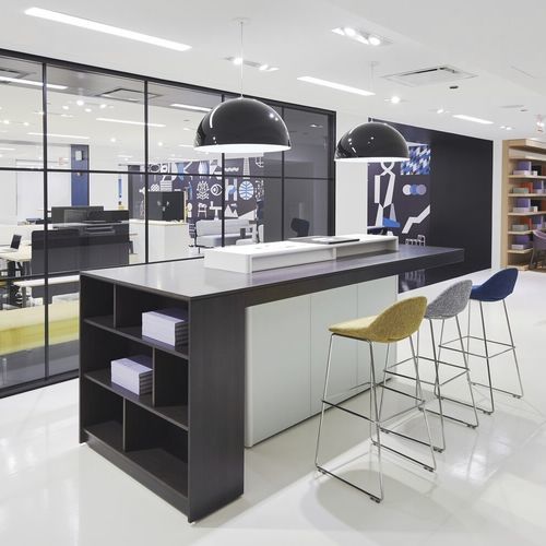 Lead reception desk - Teknion - storage