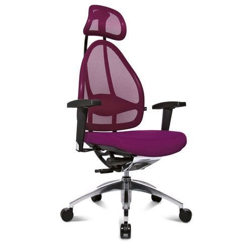 Design office armchair - OPEN ART  - Topstar - textile / metal / adjustable-height