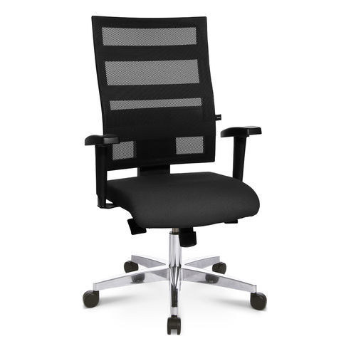 Contemporary office armchair - X-PANDER - Topstar - mesh / metal / high-back