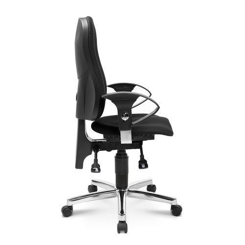 Contemporary office chair SITNESS 10 Topstar fabric / metal base