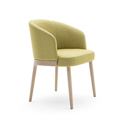 Contemporary restaurant chair - FLOR 04931 - Montbel - indoor / fabric / leather