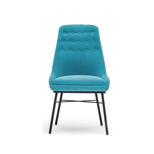 Contemporary chair - DANIELLE 03615K - Montbel - indoor / fabric / metal base