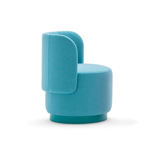 Contemporary chair - Tablet 05232 - Montbel - indoor / fabric / wooden base
