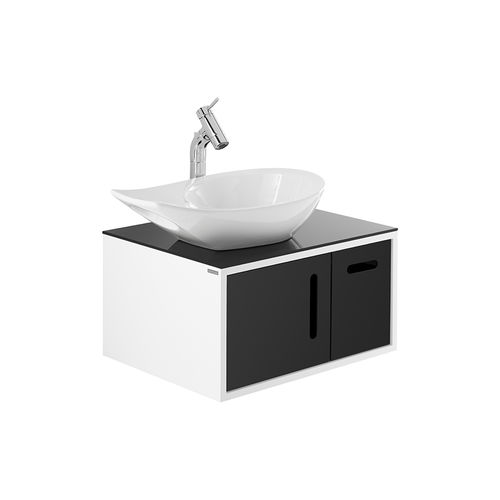 Wall-hung washbasin cabinet - JOIN: 6440006  - Sanindusa - MDF / tempered glass / contemporary